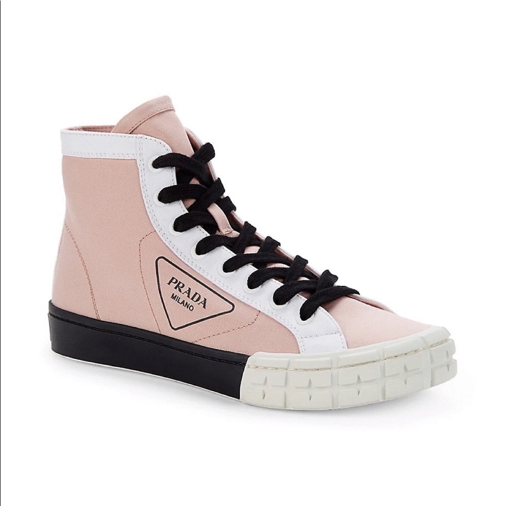 BNWT PRADA GABARDINE HI-TOP SNEAKERS Men - Picture 4 of 6
